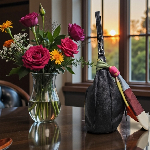 Coach 2010 Poppy LEGACY STARDUST Bag W/Legacy Wristlet & Scarf - Picture 4 of 16